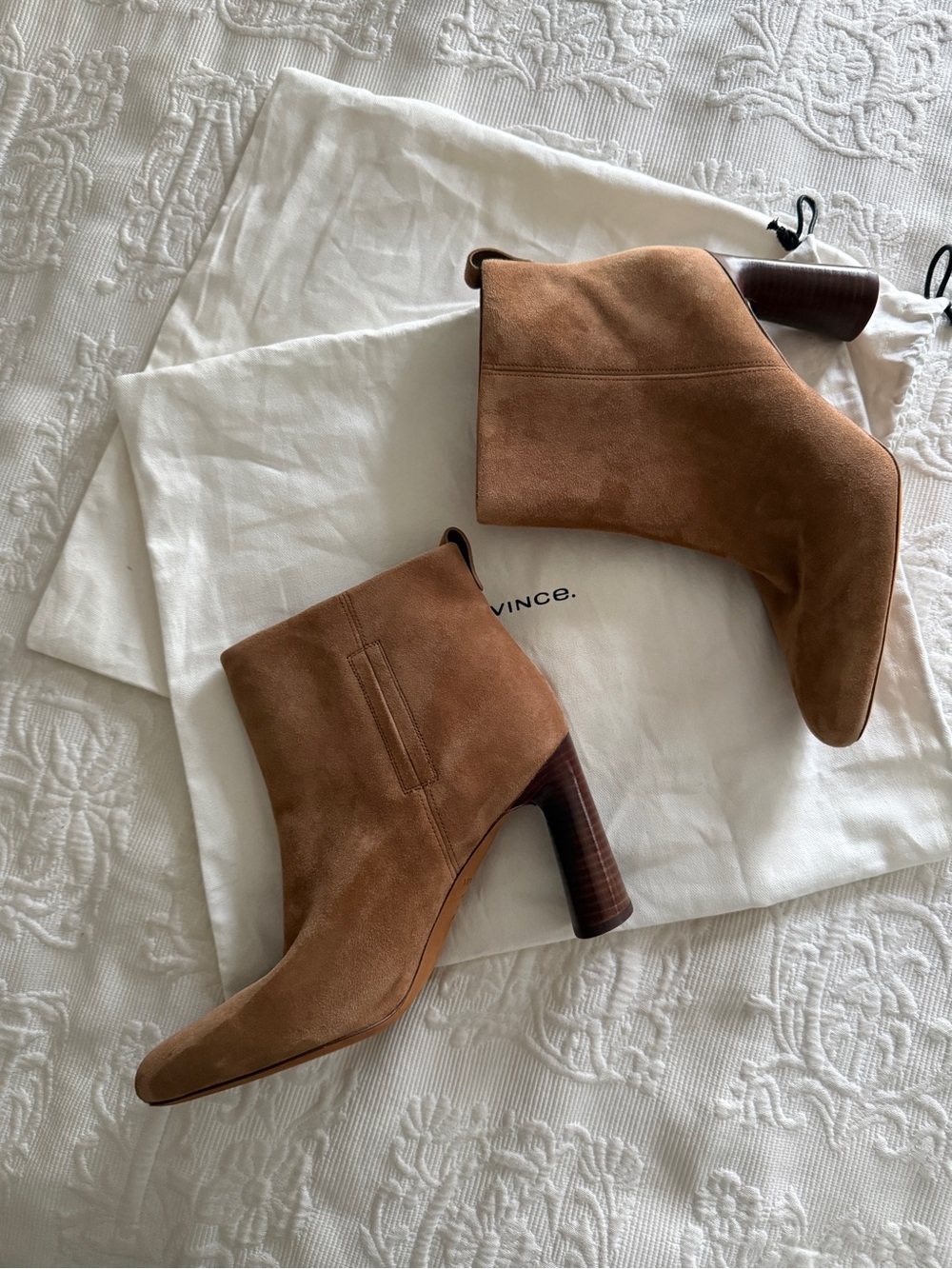 Vince Camel Suede Hillside Ankle Booties Size 11